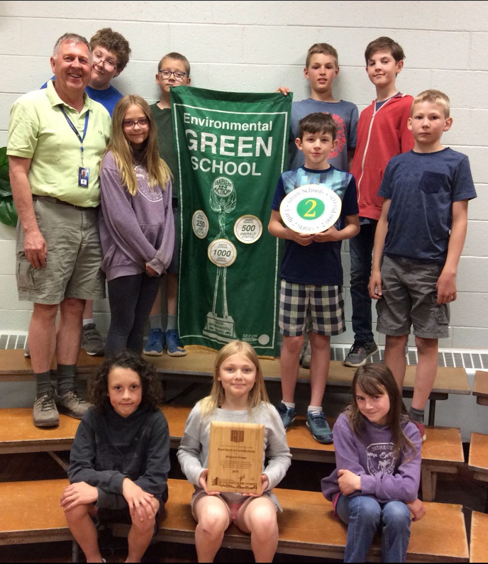 Mr. Seidel (L) and the students of Reed Ranch School are cultivating a culture of conservation in Olds, Alberta.