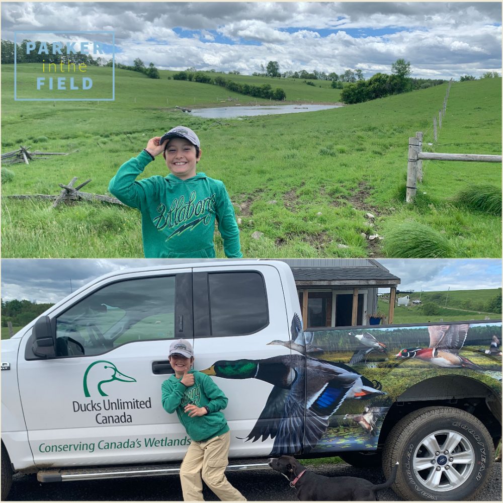Wetland Hero Parker Beaudry and his mother curated field notes and snapshots for DUC's social media.