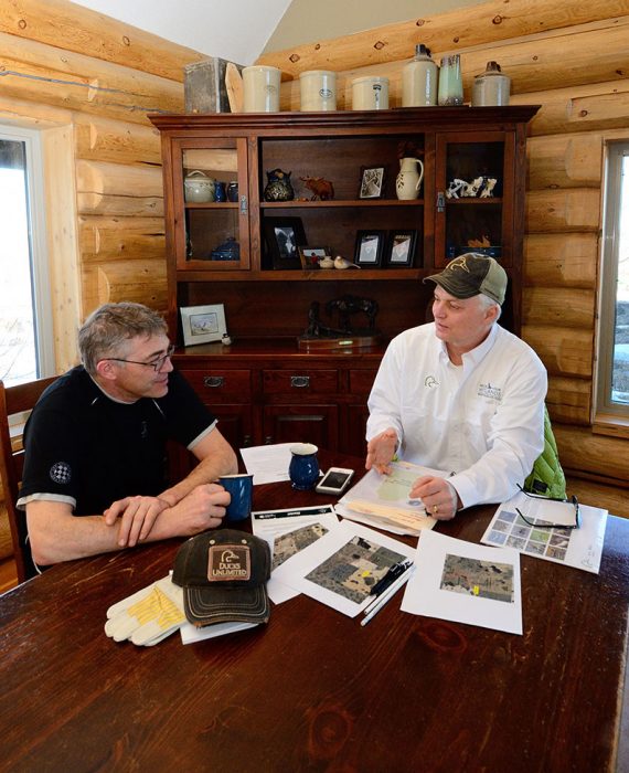 At the kitchen table, farm gate or in the field, DUC’s conservation staff work with farmers and landowners everyday to find the right programs that align with their conservation and business goals.
