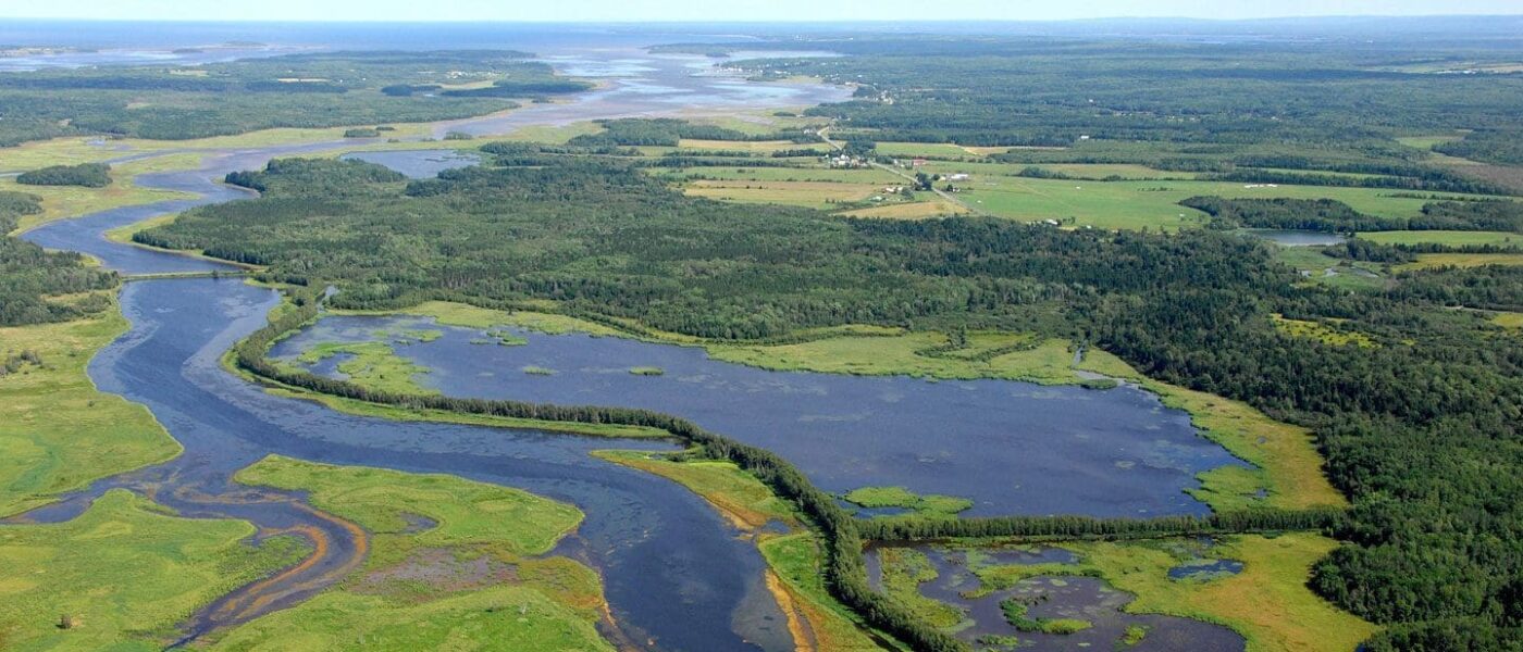 Arial view of Atlantic Canada