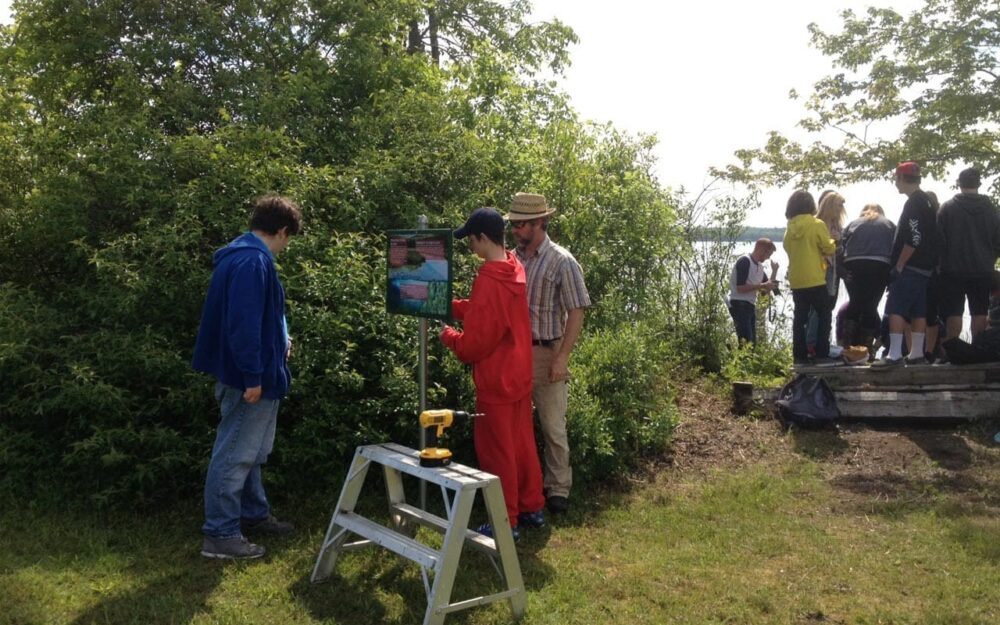 Peninsula Shores students bring wetland education to Wiarton