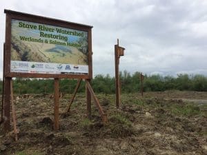 Invasive species project sign