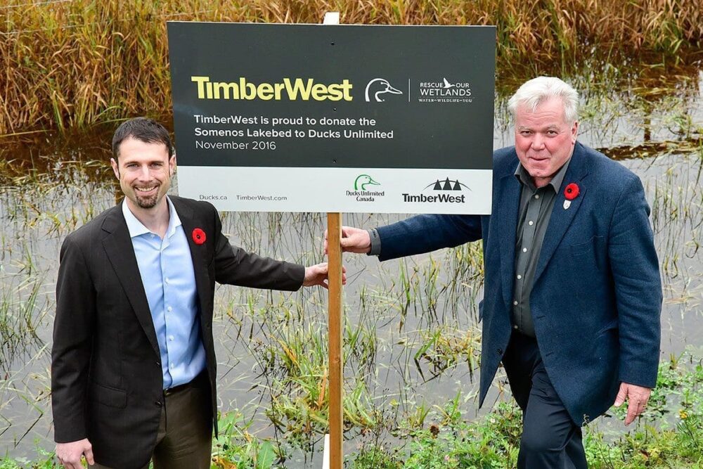 TimberWest Donates Entire Somenos Lakebed to Ducks Unlimited