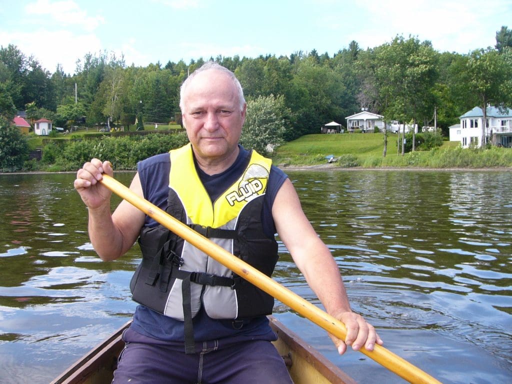 Paddling on Lac à la Truite