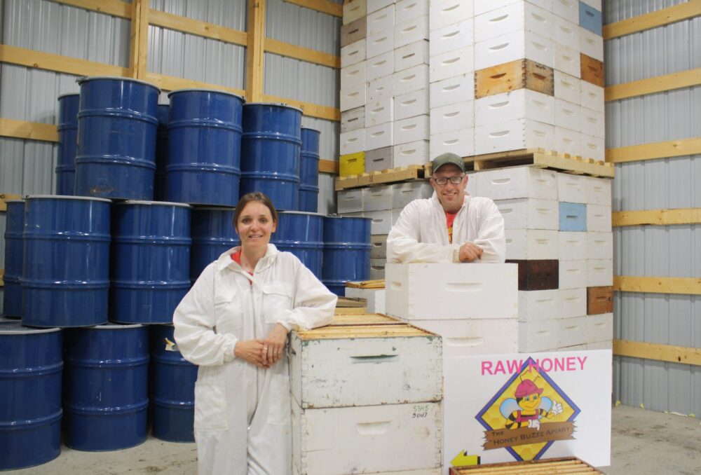 Martin and Kari Gottselig of The Honey BuZzz Apiary.