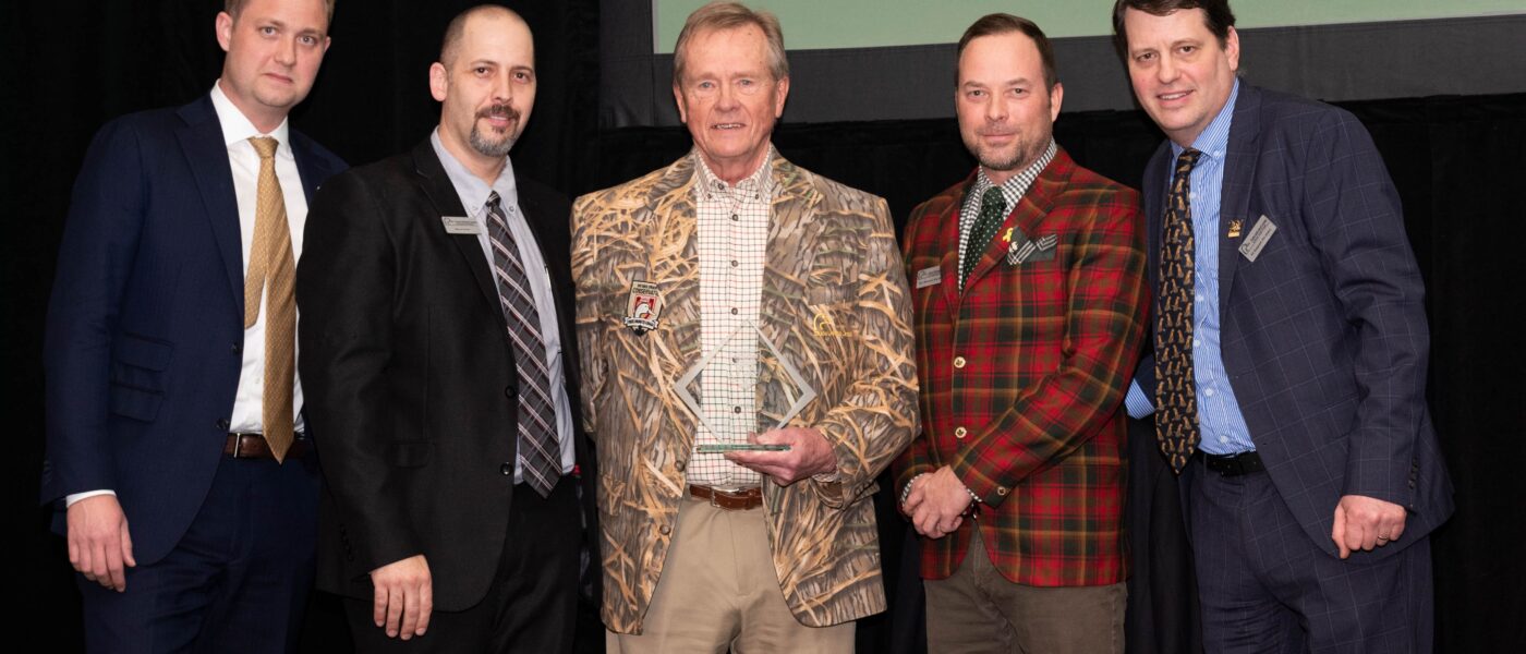 Ed Seagram (far right) and his