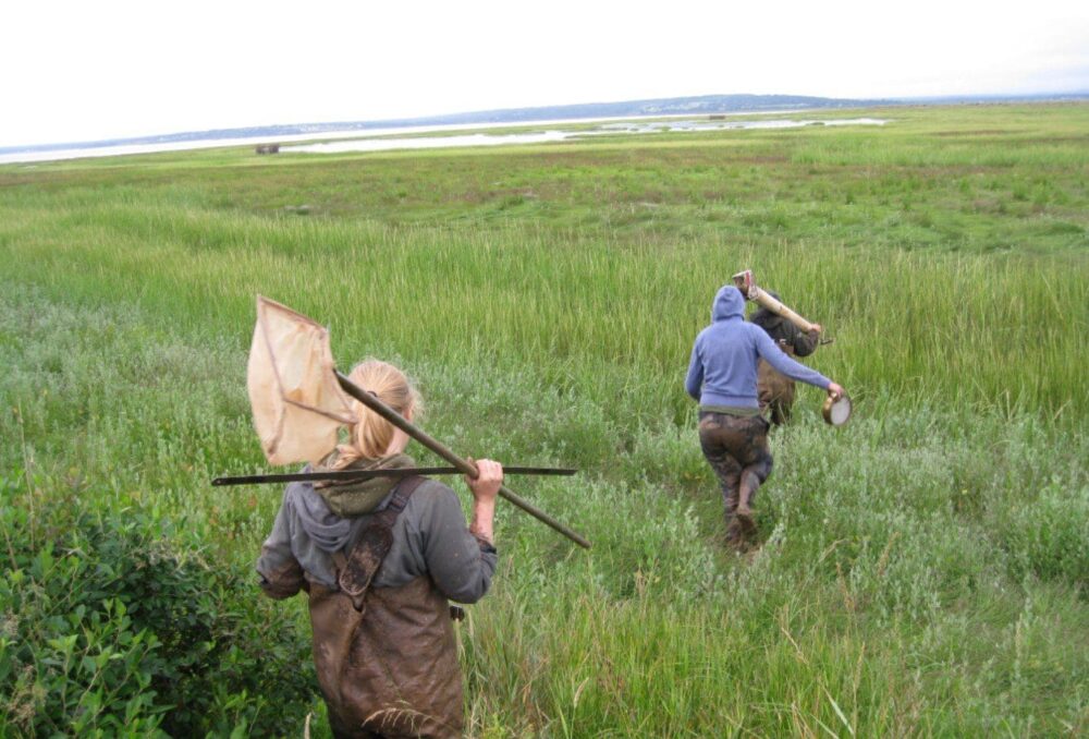 Researchers in the field