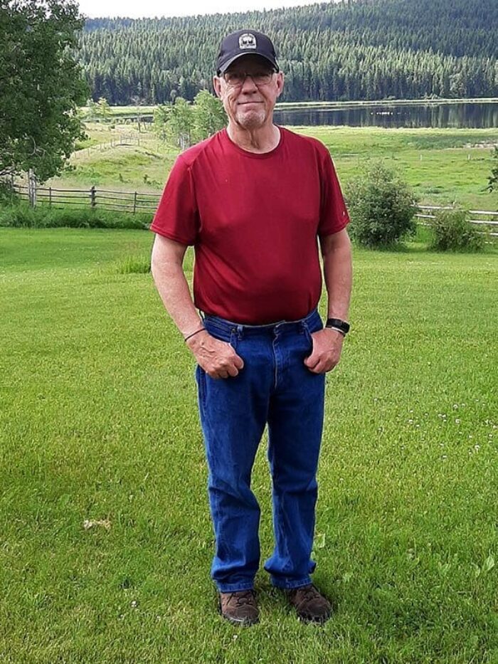 John Miller on his home at 148 Mile Ranch