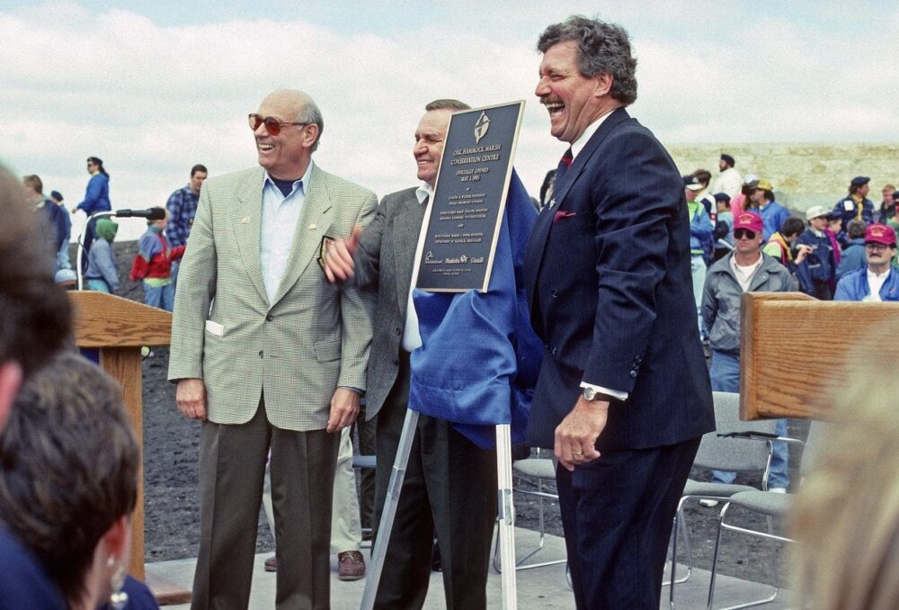 Grand opening of the Oak Hammock Marsh Interpretive Centre, May 1993.