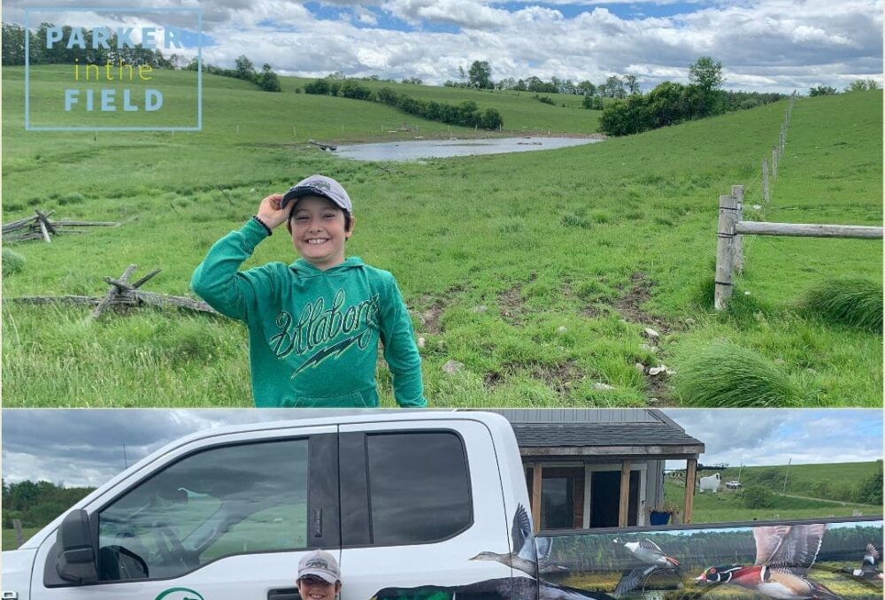 Wetland Hero Parker Beaudry and his mother curated field notes and snapshots for DUC's social media.