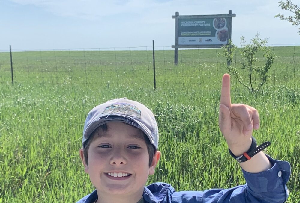 Parker Beaudry joined his mom, Jenn, a DUC conservation specialist, on field trips this summer.