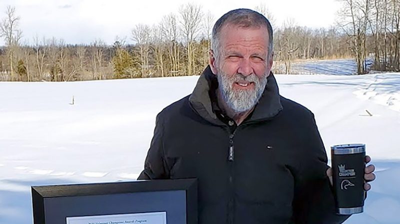 Daryl Hutton is DUC’s Volunteer of the Year in Ontario