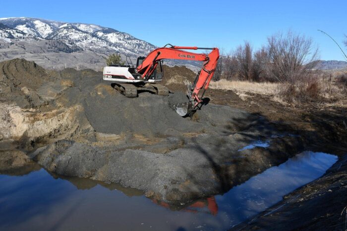 DUC excavated nine new small wetlands aimed at providing habitat primarily for spadefoot toads, but also for tiger salamanders. Both are species-at-risk in British Columbia. 