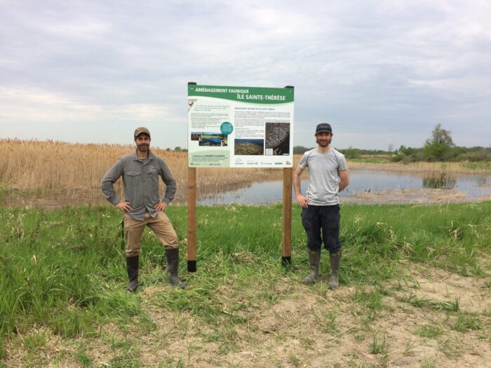 DUC staff at Sainte-Thérèse Island