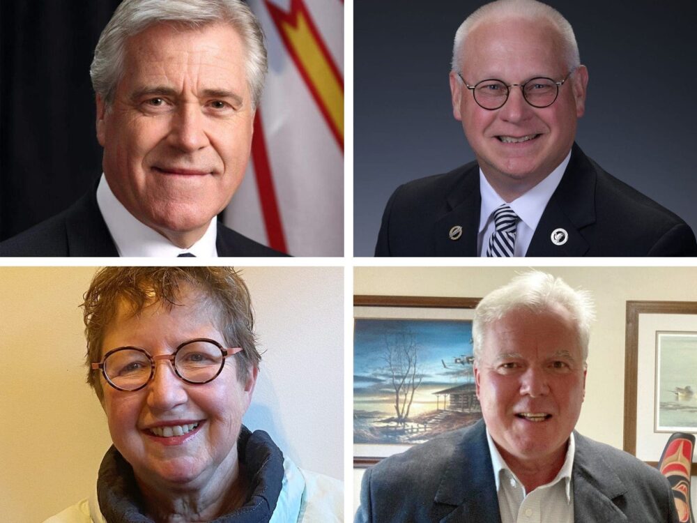 Top (L-R): Dwight Ball and Paul Boehne; Bottom (L-R): Christine Elliott and Leslie Bogdan