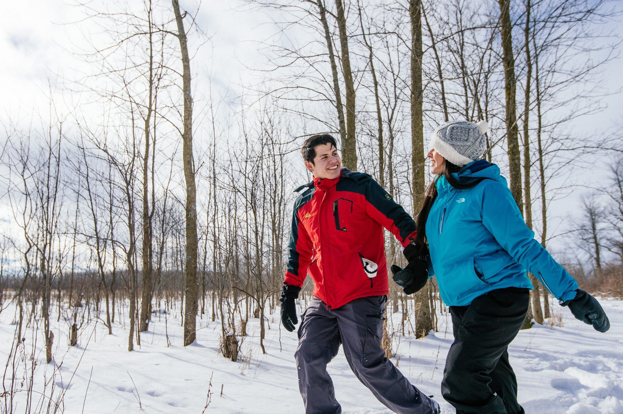 A winter hike at Hullett Marsh in Ontario hello world