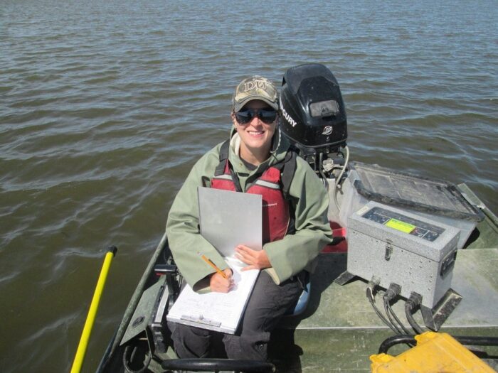 Paige Kowal, biologist with DUC’s Institute for Wetland and Waterfowl Research.