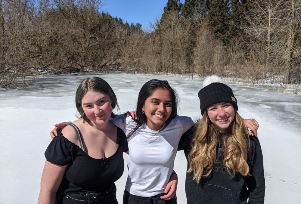 From left to right: Zoë Timberlake, Yuvika Patel, Sydney West