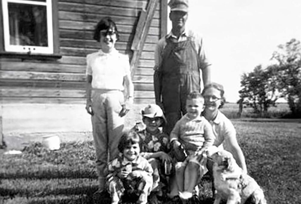 Roland Hamel and his family in 1959 
