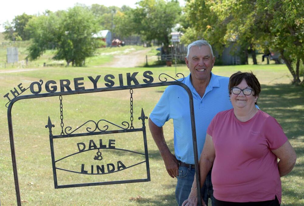 Dale and Linda O'Greysik have signed two conservation agreements with DUC