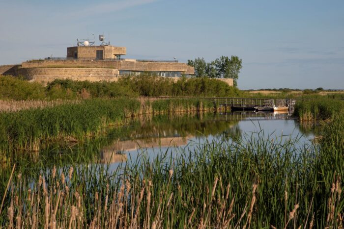 Harry J. Enns Wetland Discovery Centre at Oak Hammock Marsh, Manitoba.