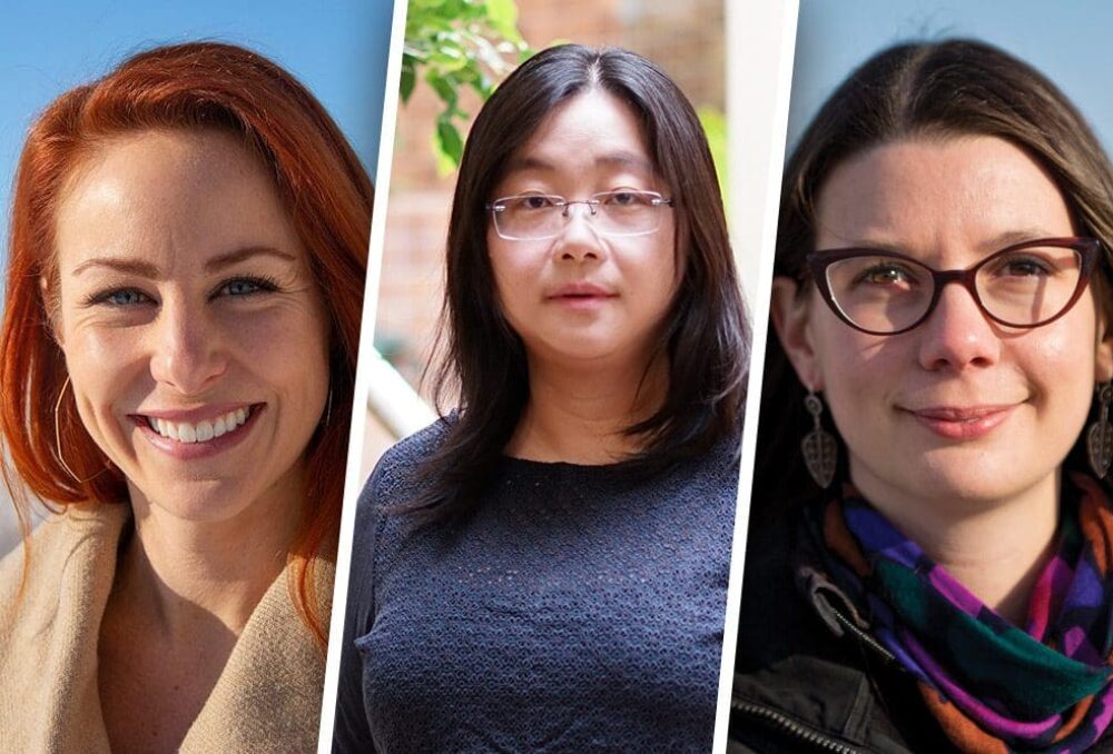 Collaborating researchers (L-R) Vanessa Harriman, Yanping Li and Lauren Bortolotti