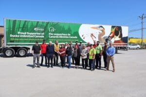 Trailer wrap with conservation message