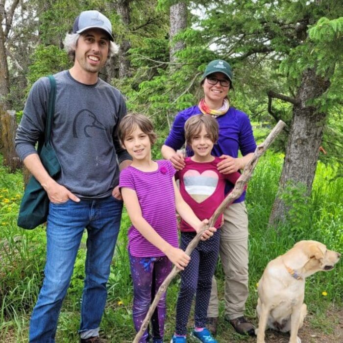 Jared Clarke, Kristen Martin and their young birders track songbird diversity near Regina, Sask.