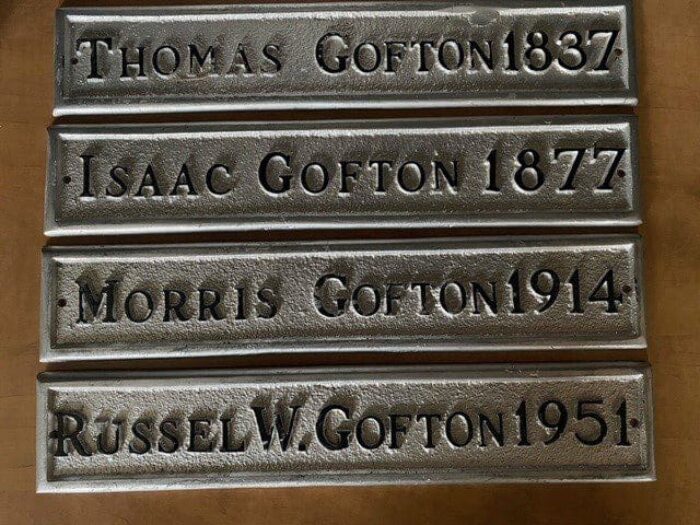The names of those who've farmed the Gofton property before Randy are a constant reminder of his family's legacy.