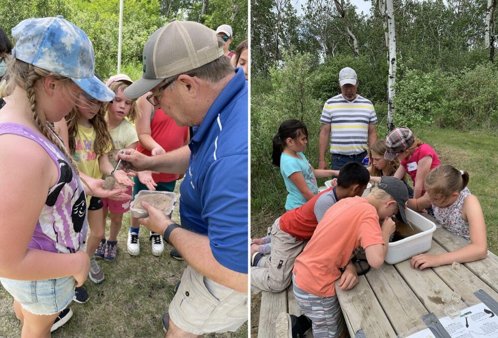 Adult volunteers like Kent Lewarne (left) and Cliff Greenfield (right) shared their leadership and knowledge with generations of kids at the Binney WCE.