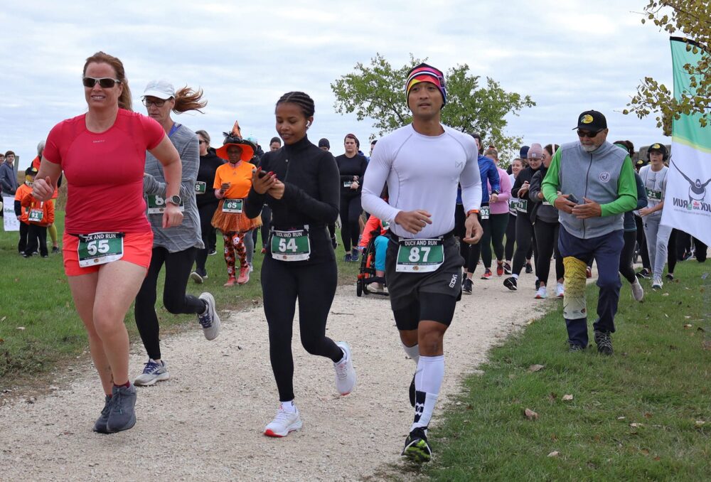 Duck and Run in-person events brought participants closer to wetlands in their communities, like Oak Hammock Marsh in Manitoba (above), Wascana Waterfowl Park in Regina, Sask., and Lamoureux Park in Cornwall, Ont. 