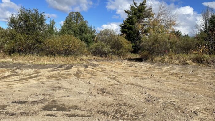 A lot of work went into the creation of the Young-Findlay DUC wetland. Here's another shot showing progress.