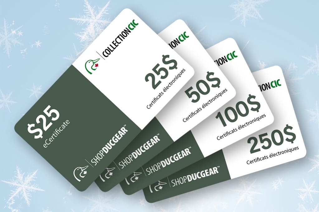 Ducks Unlimited Canada - DUCGear gift cards