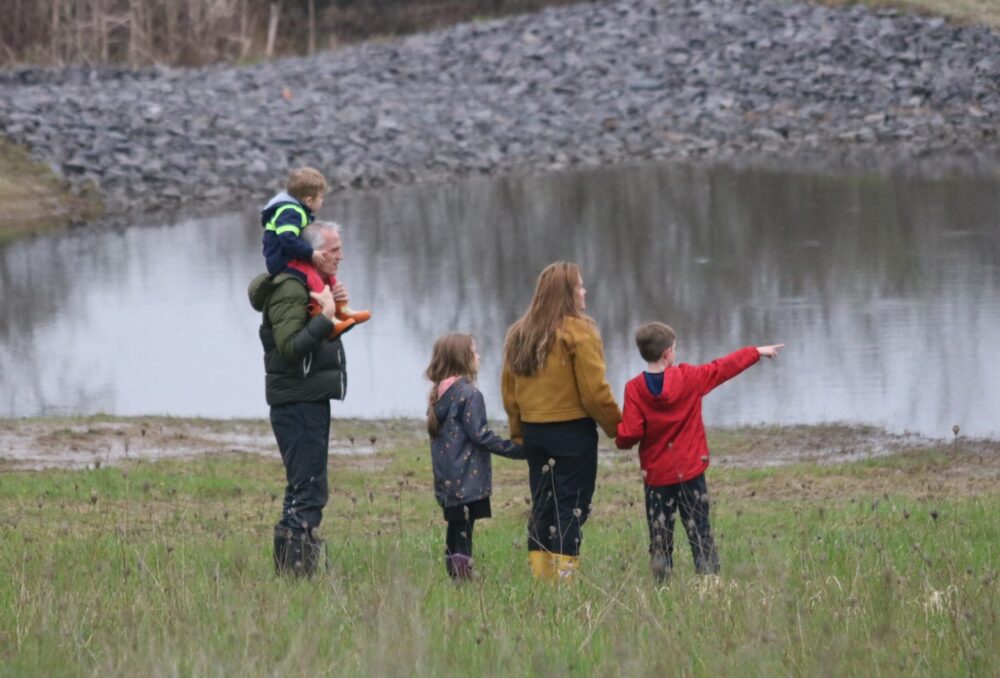 The Boyd-Fitzgerald family makes regular visits to their new DUC wetland, taking the time to observe how quickly it has become a home to ducks, swans, sandhill cranes, foxes, deer, coyotes and even a snowy owl.
