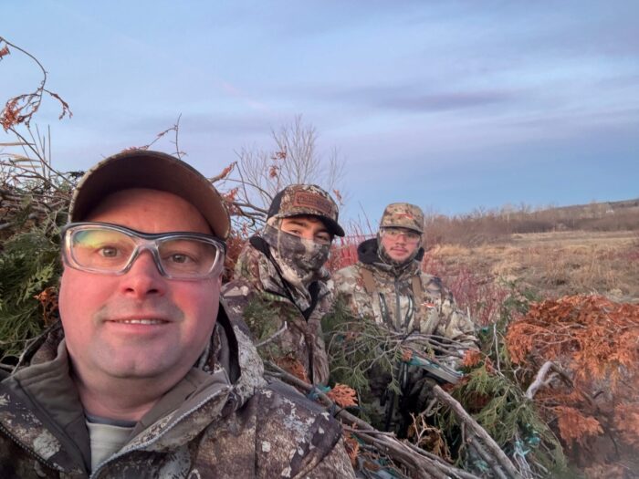  Phil and his son on a hunting expedition—building on a family tradition.