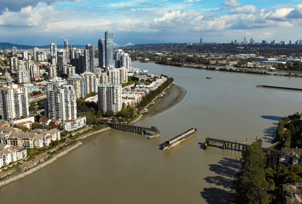 The Quayside area of New Westminster in Metro Vancouver is one of the candidate sites for ProMEPP in the future, where crews could work with natural processes to support tidal marsh formation.