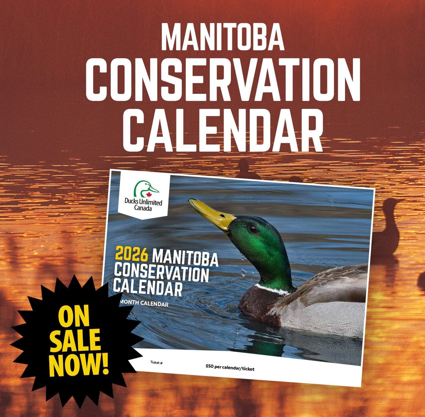 Manitoba calendar cover