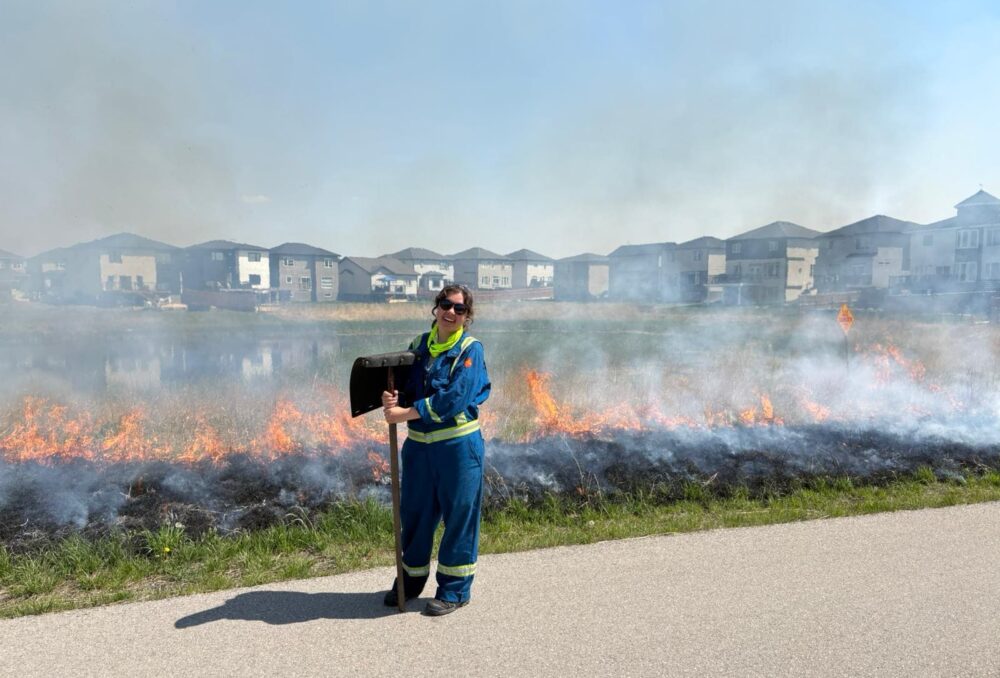 Natasha during prescribed burn season. 