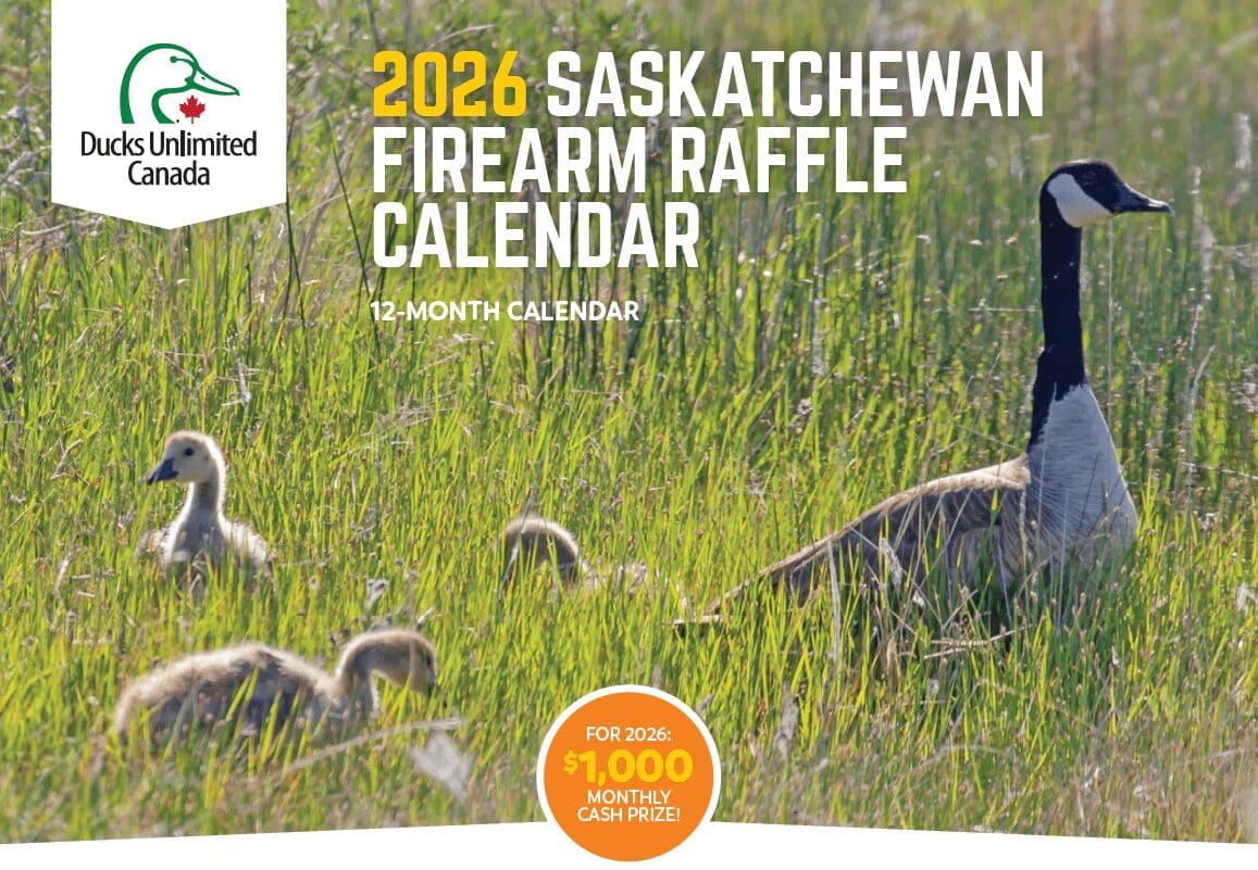 2025 Ducks Unlimited Canada Saskatchewan calendar is for sale