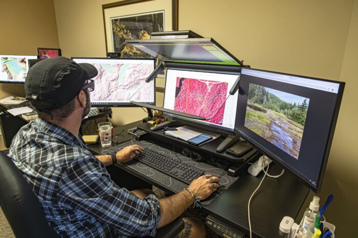 Our mapping team at work.