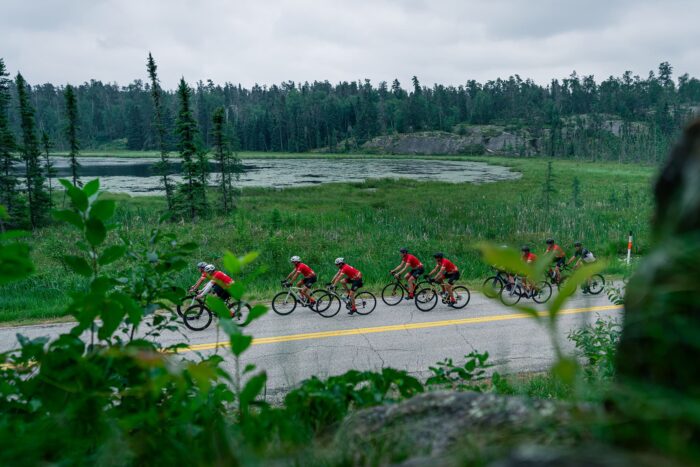 This year's Ride to the Lake jerseys were inspired by vintage Canadiana hockey sweaters and the Team Canada pride that united Canadians during the 2026 Olympic Winter Games.