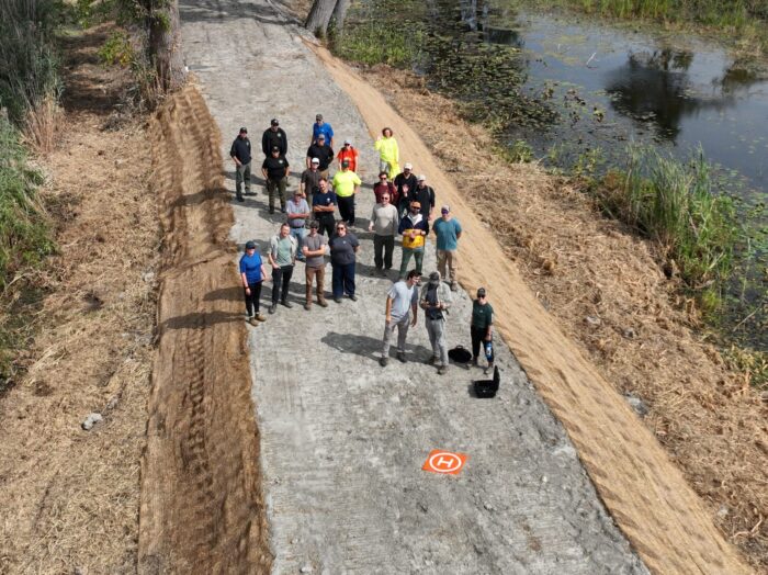 Site visit with restoration partners.